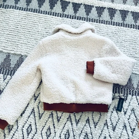 BLANK NYC Sherpa Jacket In Marshmallow - Picture 2 of 10
